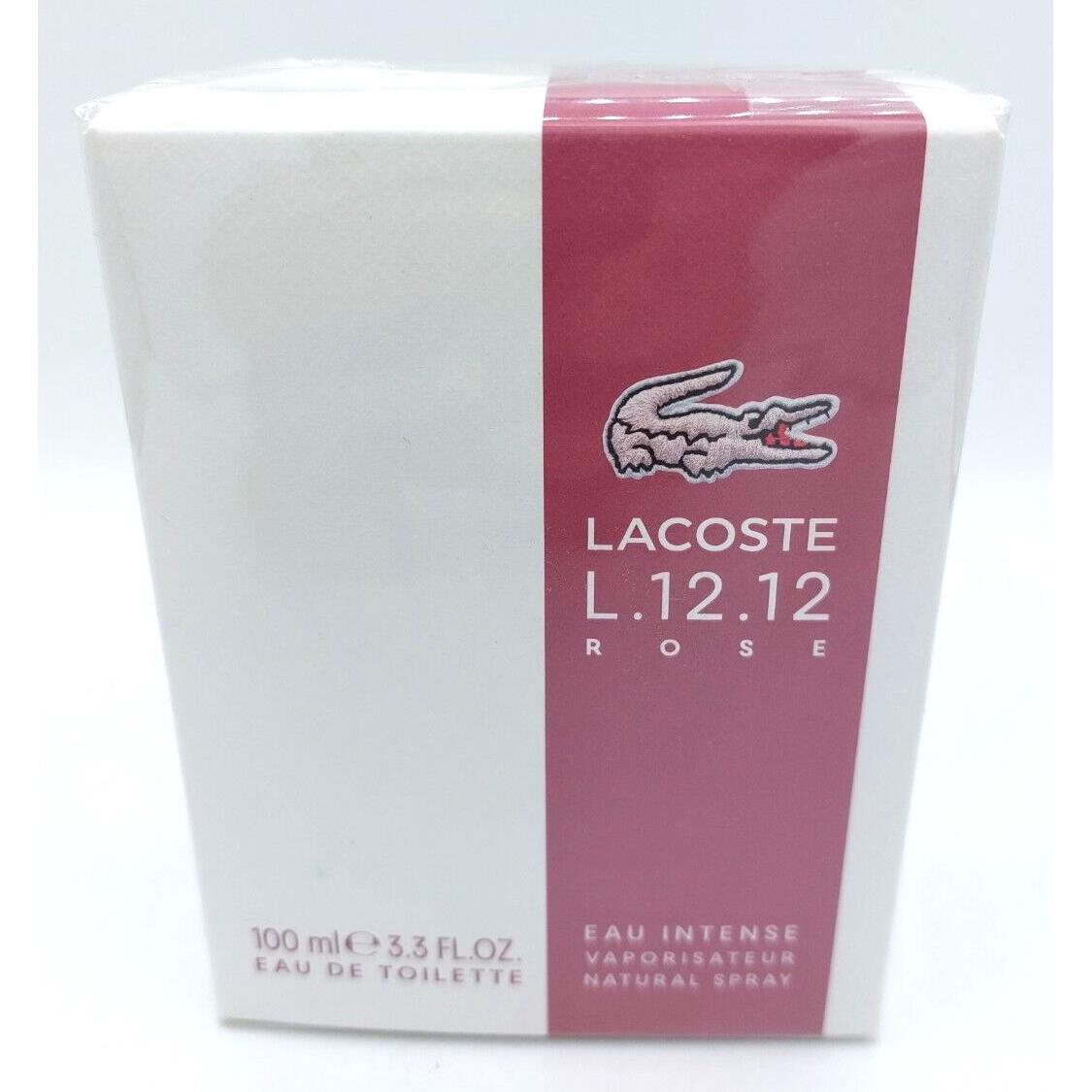 Lacoste Eau De Lacoste L.12.12 Rose Eau Intense by Lacoste Eau De Toilette Spray