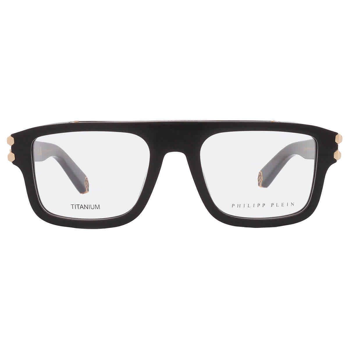 Philipp Plein Demo Browline Men`s Eyeglasses VPP021M 700 53 VPP021M 700 53