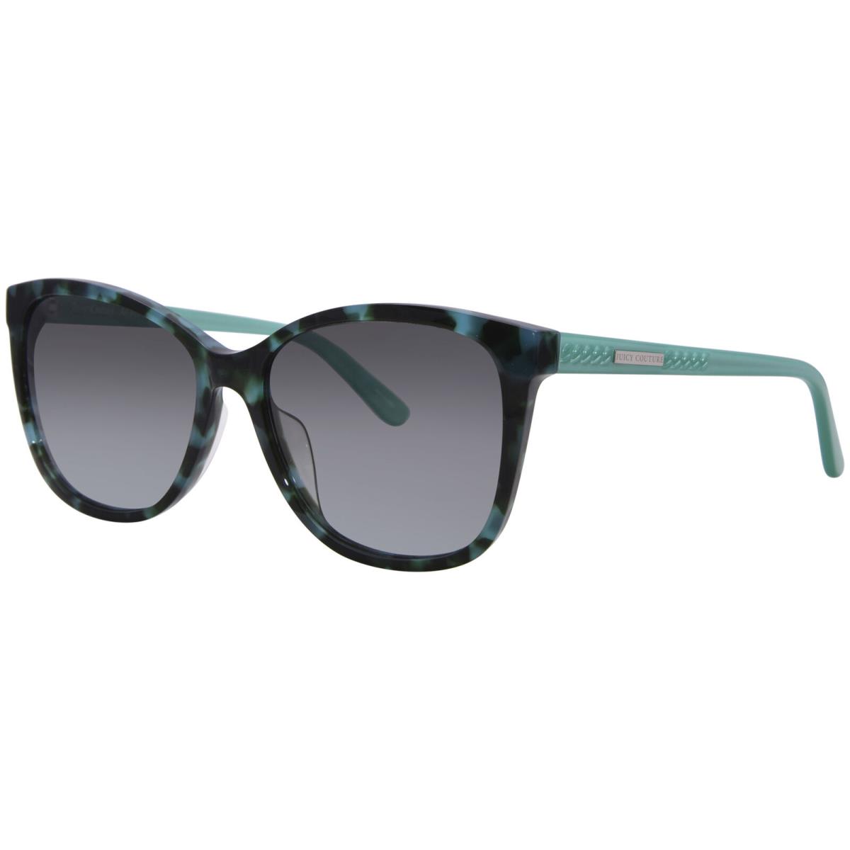 Juicy Couture JU 617/G/S Xgwib Sunglasses Women`s Green Havana/grey Cat Eye 57mm