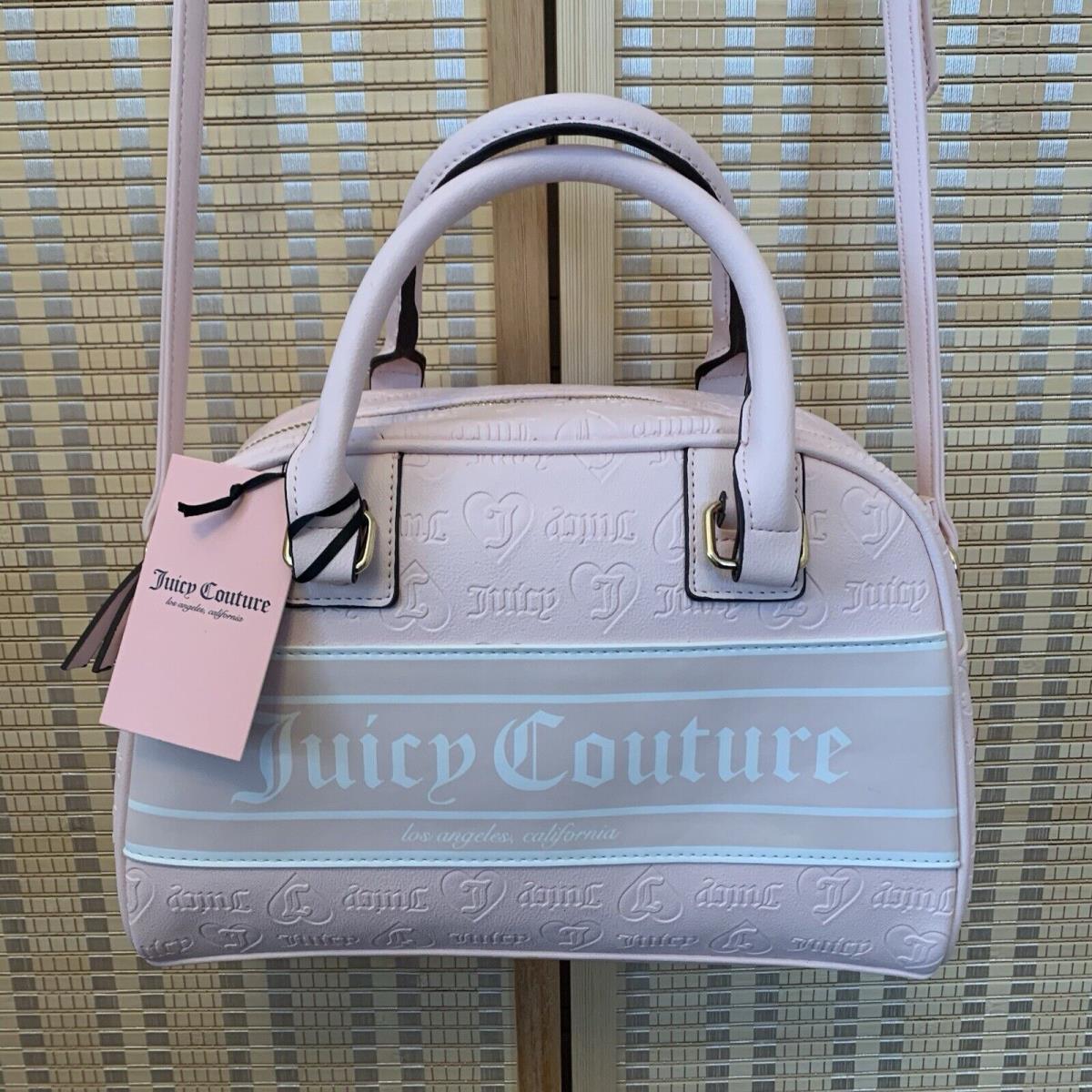 Juicy Couture Fashionista Bowler Bag Purse Satchel Handbag Light Pink