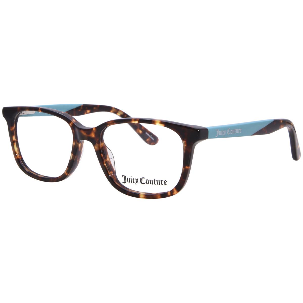 Juicy Couture JU-947 086 Eyeglasses Youth Kids Girl`s Havana/teal Full Rim 46mm