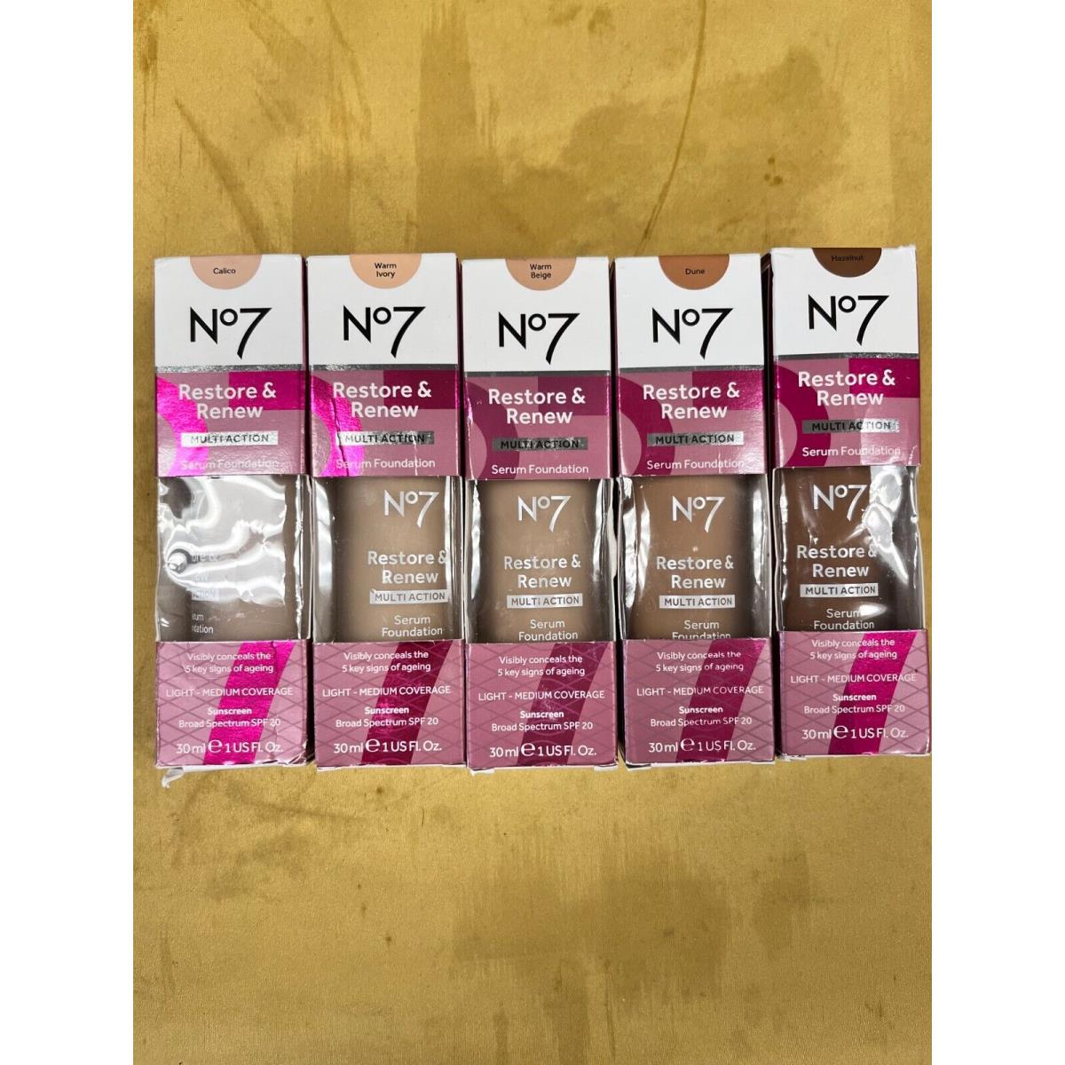 5 No7 Restore Re Multi Action Serum Foundation Bundle Read Description