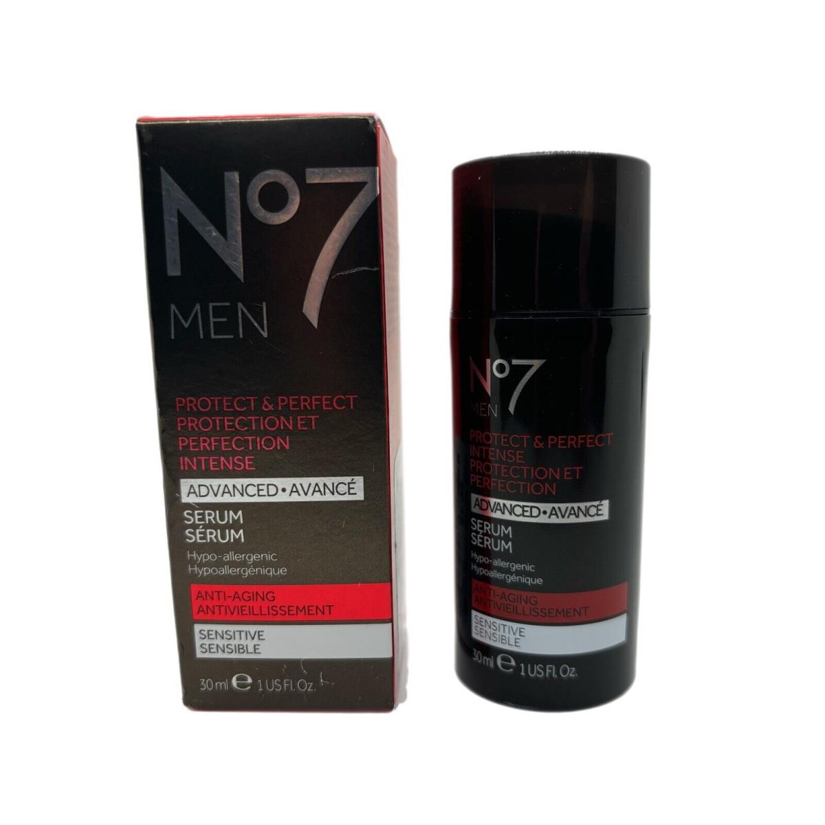 3x No7 Men Protect Perfect Intense Advanced Serum Anti-aging Sensitive 1oz