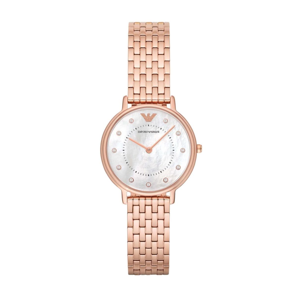 Emporio Armani Women`s Rose Gold-tone Stainless Steel Dress Watch AR11006