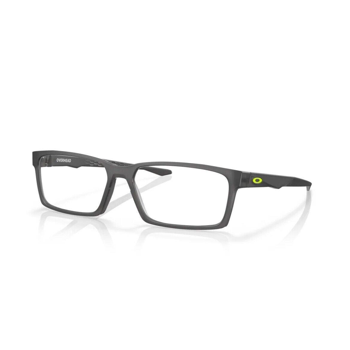 Oakley Overhead OX8060-02 57mm Satin Gray Smoke Men`s Eyeglasses Frame