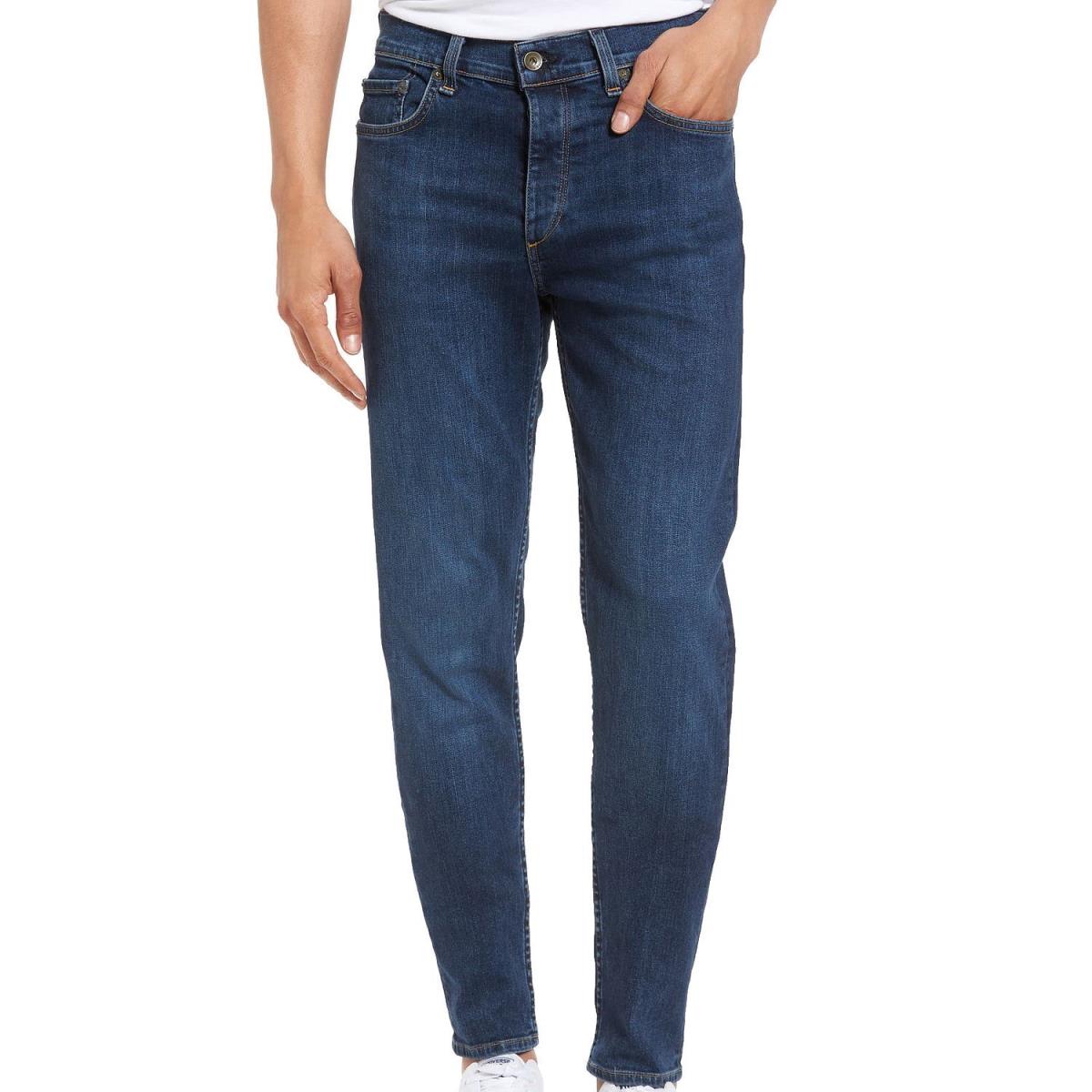 Rag Bone `dukes Fit 1` Mens Skinny Fit Jeans 38x34 Blue