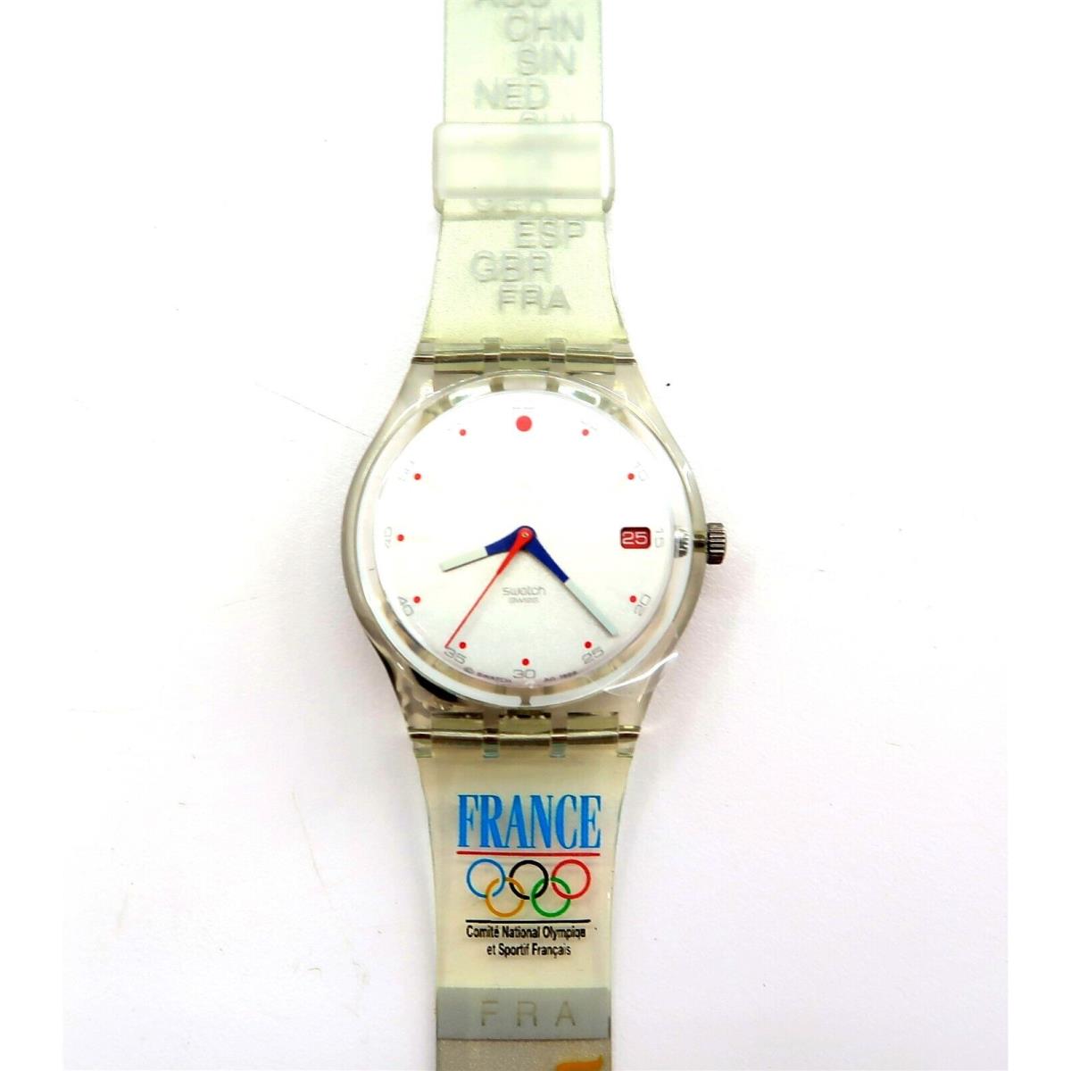 Swatch Watch Run After France GK419H From 2000 Olympic Special Edition