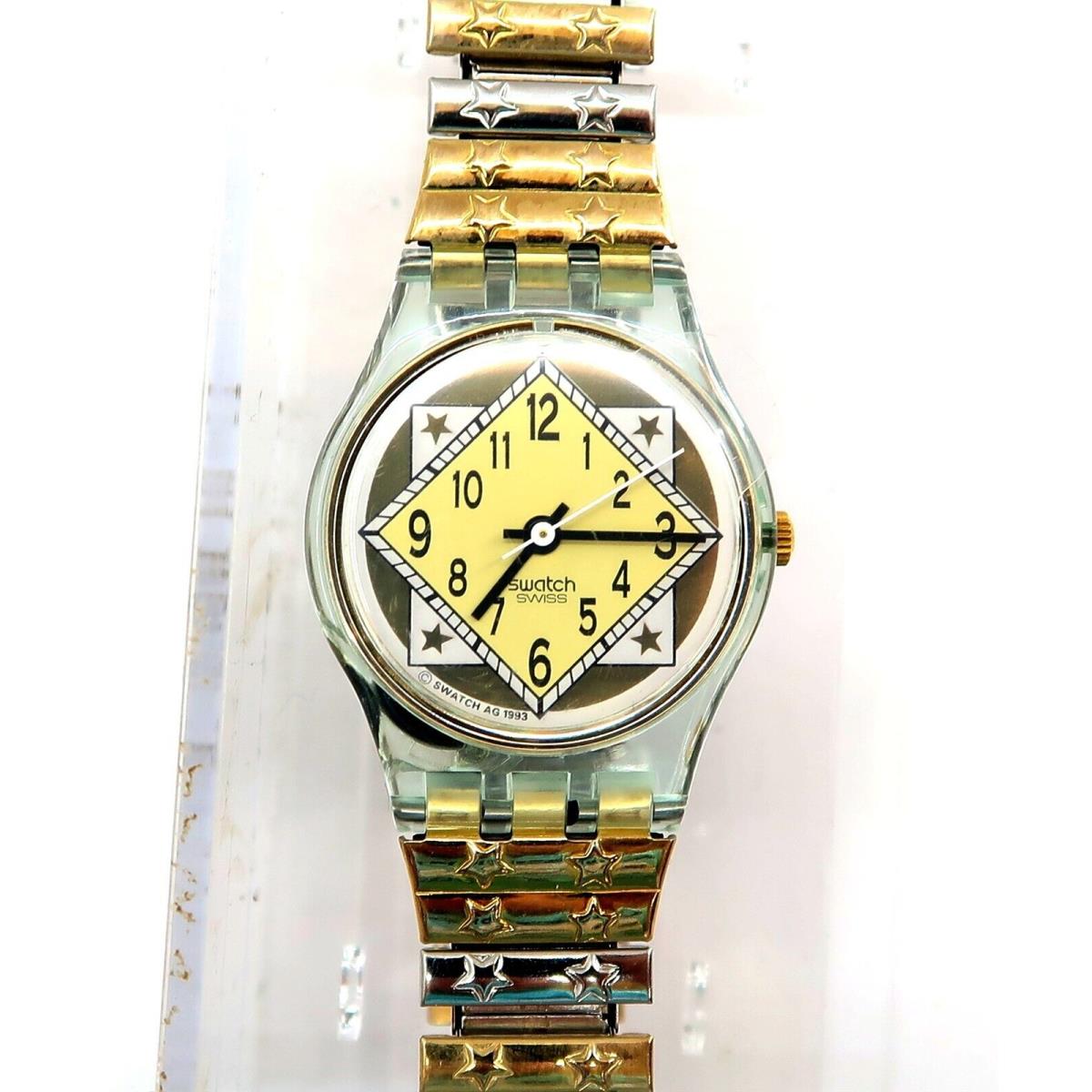 Swatch Flex Watch Starlink LG111 Old Stock with Case 1994 Womens