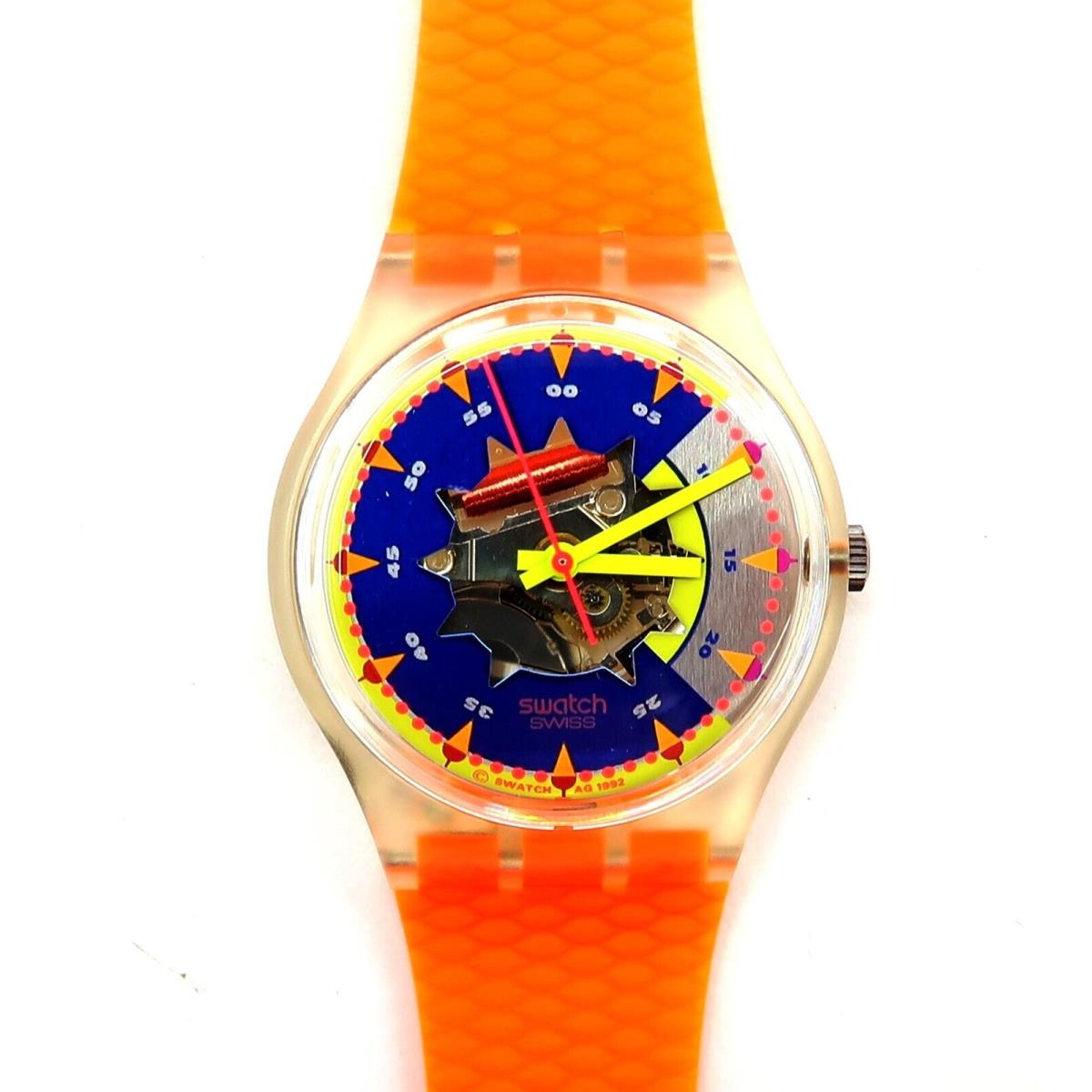 Swatch Watch Sol GK151 with Case and Papers 1993 Nos Gents Watch