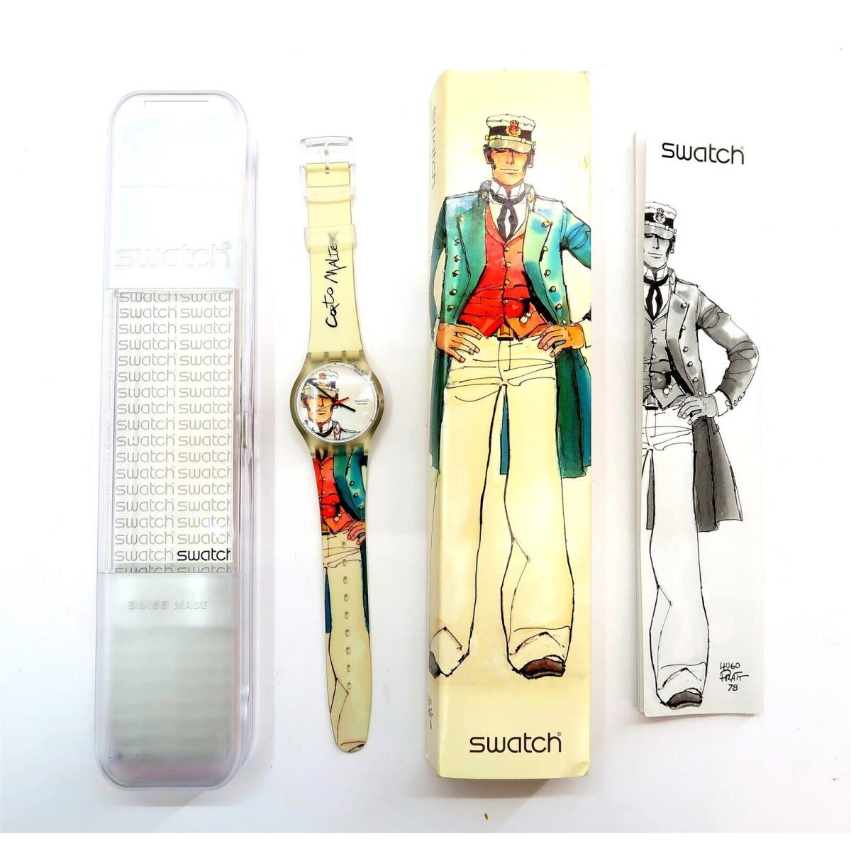 Swatch Watch Corto SUJZ106 with Case Papers 2007 Nos Francesco Di Ruberti