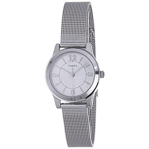 Timex Women`s T2P457 Casey Dress Silver-tone Stainless Steel Mesh Bracelet Watch