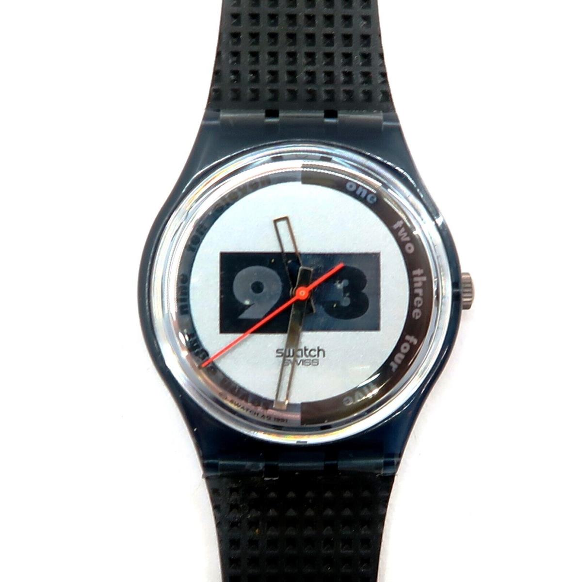 Swatch Watch Nuni GM108 with Case and Papers 1992 Nos Gents Watch N ni