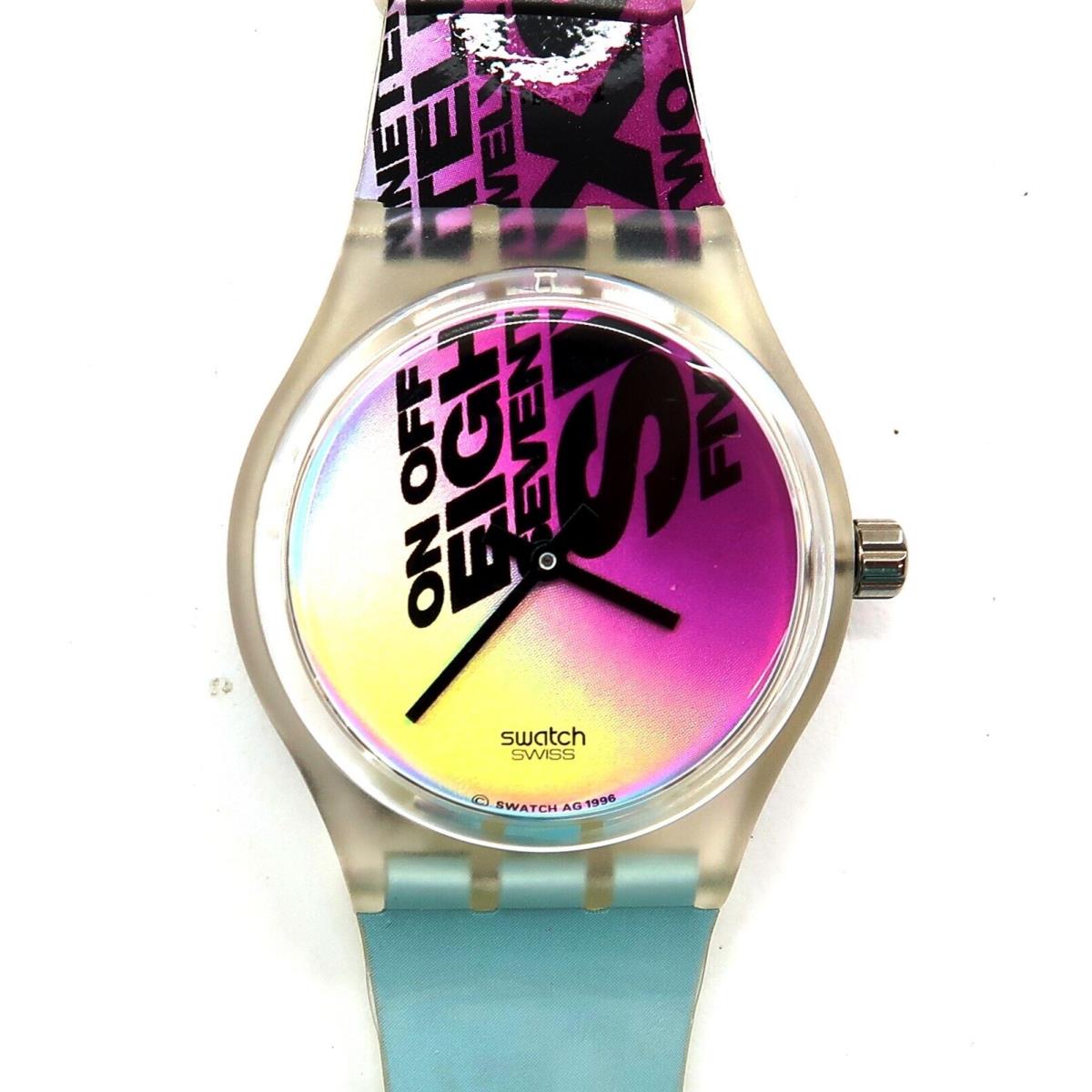 Swatch Musicall Watch Funk Master SLK115 with Case Papers 1997 Gents Nos