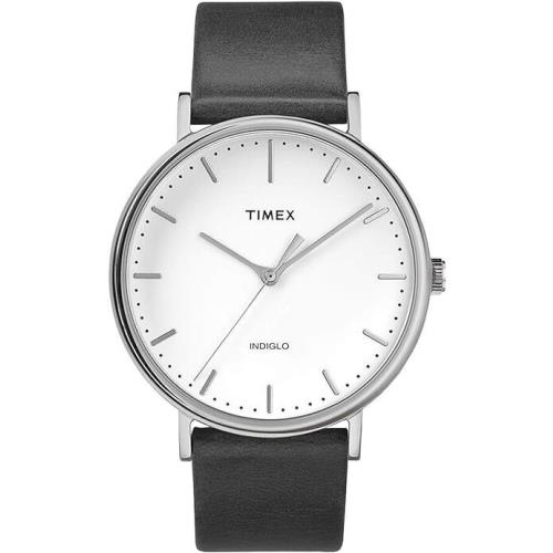 Timex Fairfield Mens Watch TW2R26300 - Dial: White, Strap: Black