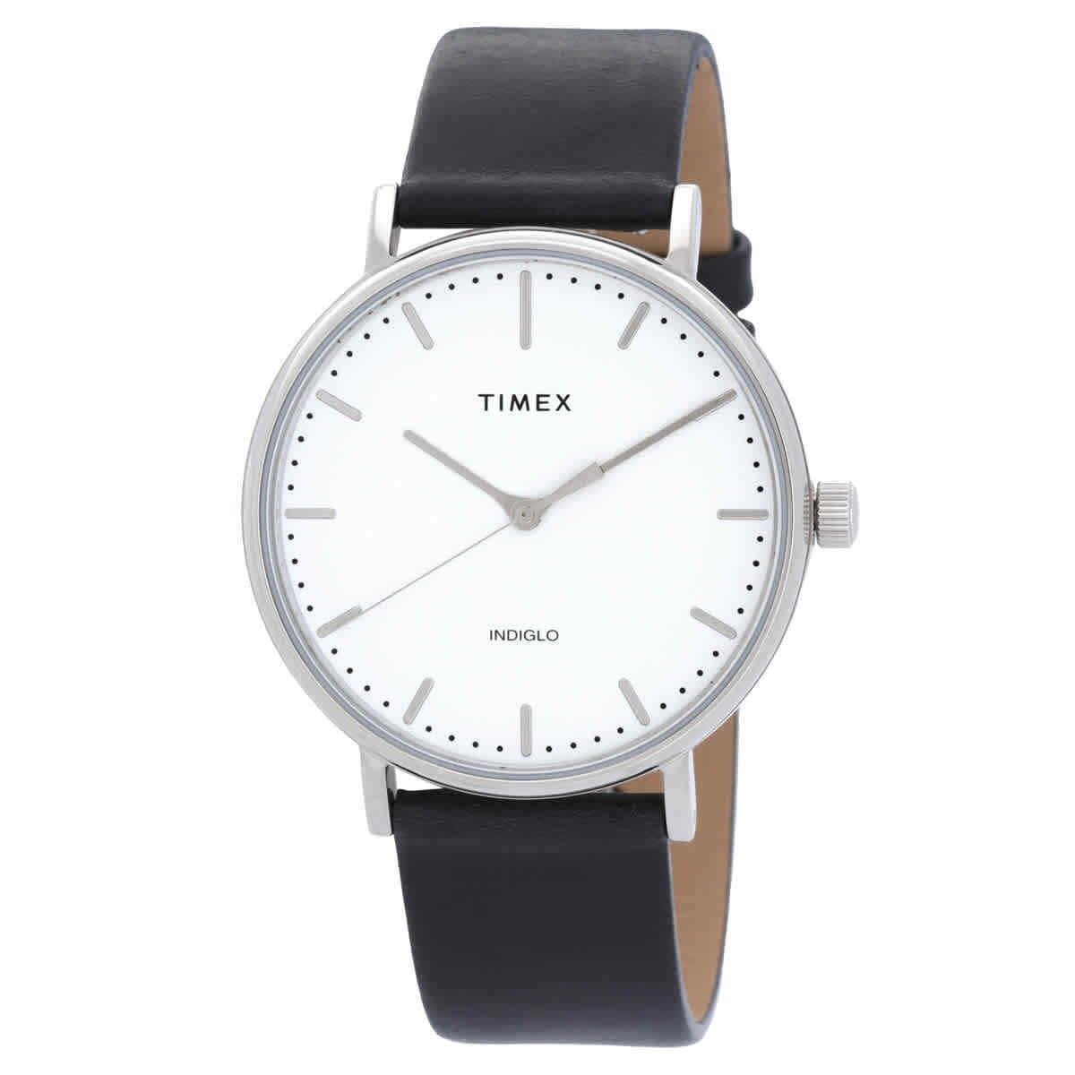 Timex Fairfield Quartz White Dial Men`s Watch TW2R26300