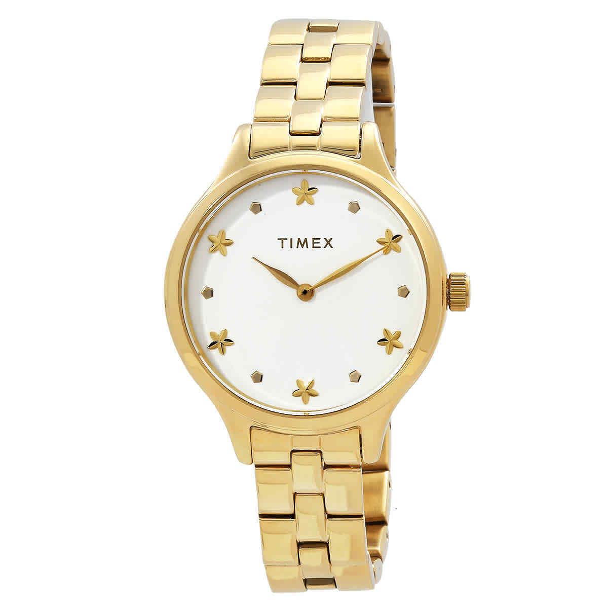 Timex Peyton Quartz White Dial Ladies Watch TW2V23300