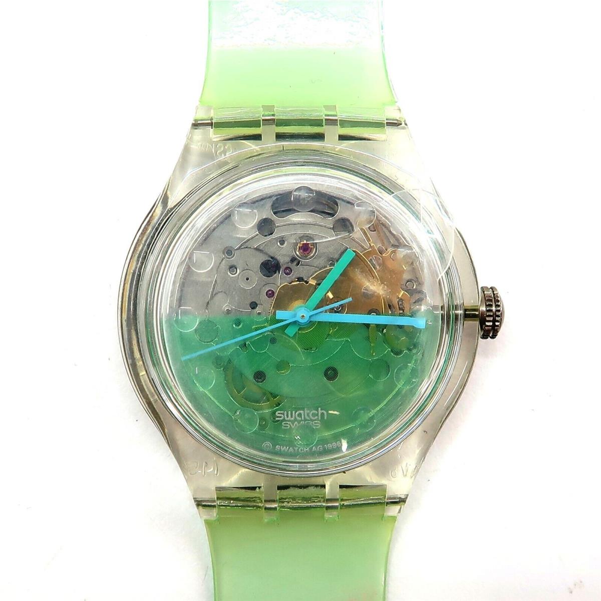 Swatch Automatic Watch Big Drop SAK127 Old Stock with Case Papers 1997 Nos