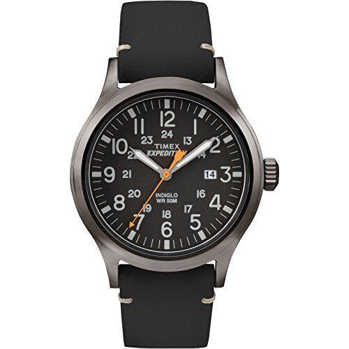 Timex Men`s Expedition Scout 40mm Watch Gray Case Black Dial with Black