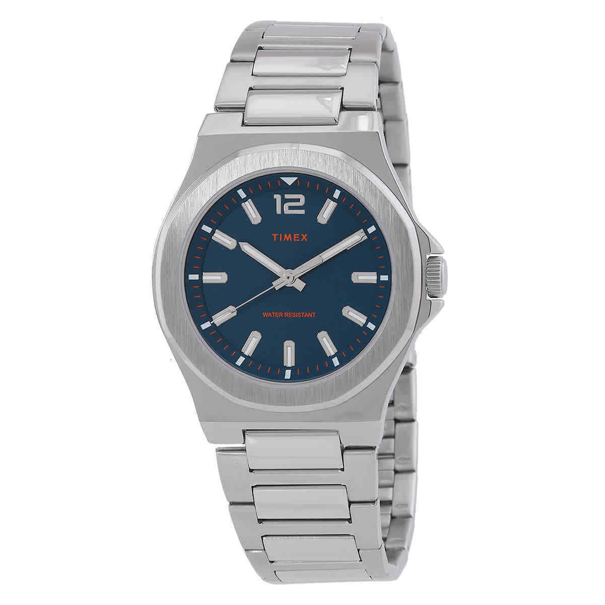 Timex Essex Avenue Thin Quartz Blue Dial Men`s Watch TW2V02000