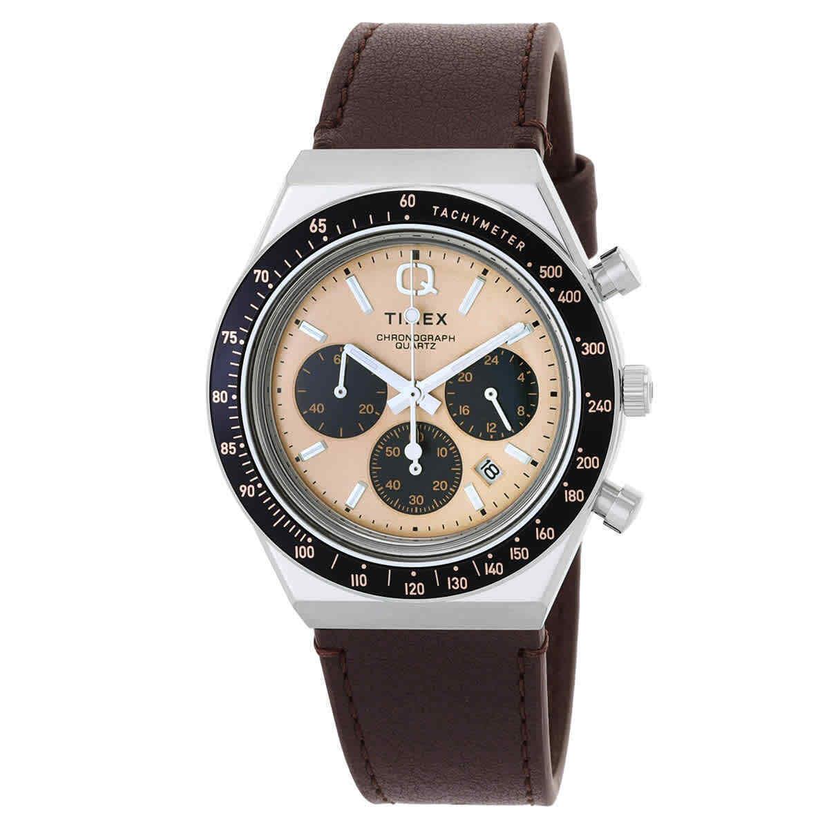 Timex Q Timex Chronograph Quartz Salmon Dial Men`s Watch TW2W51800