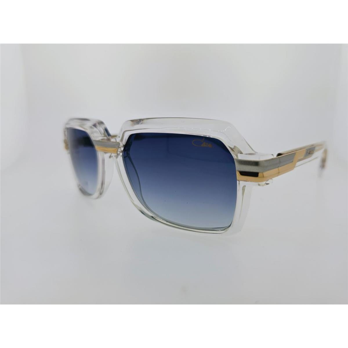 Cazal Sunglasses 8043 003 56MM Crystal Gold Frame with Blue Gradient Lenses