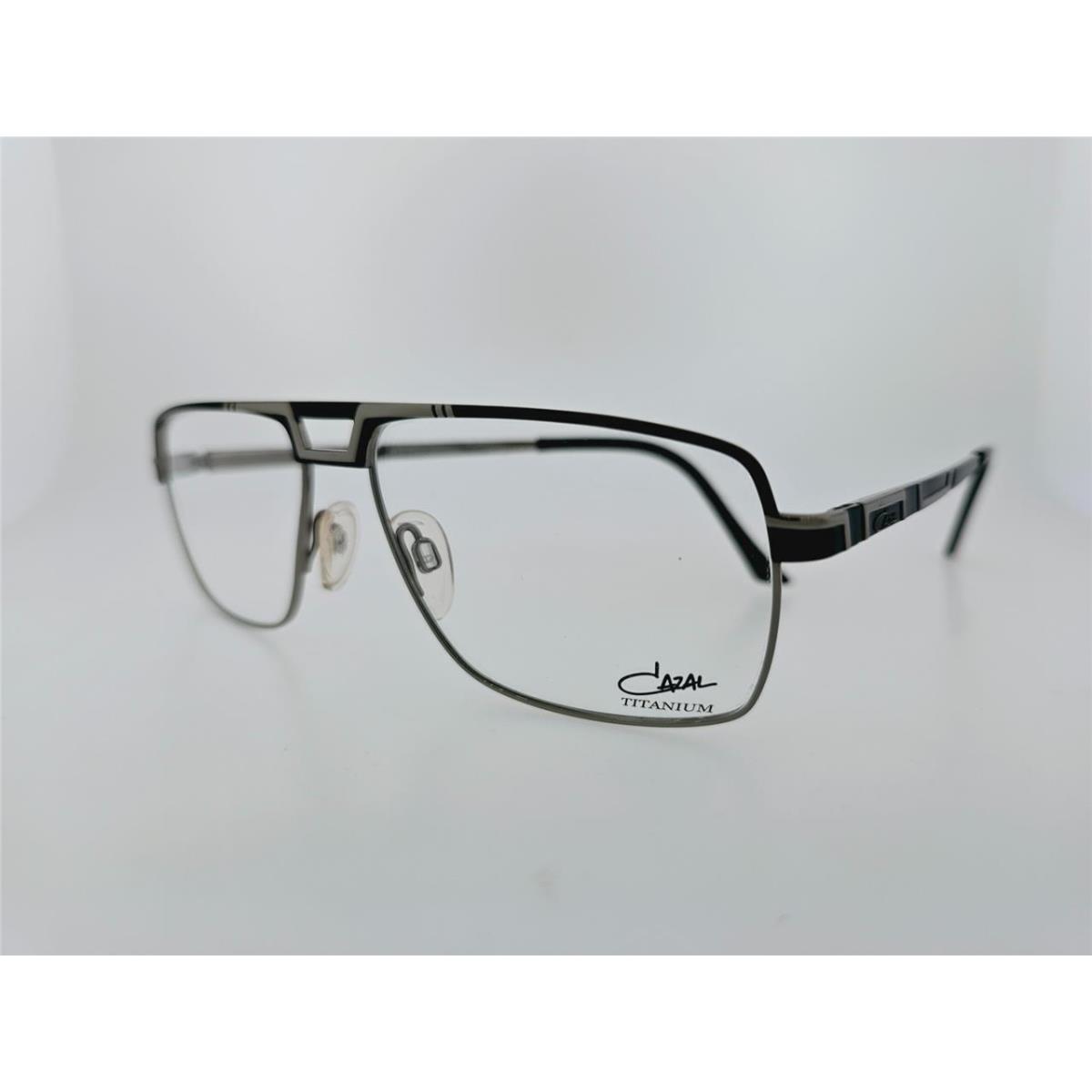 Cazal Prescription 7068 003 57MM Black Gunmetal Frame with Clear Lenses