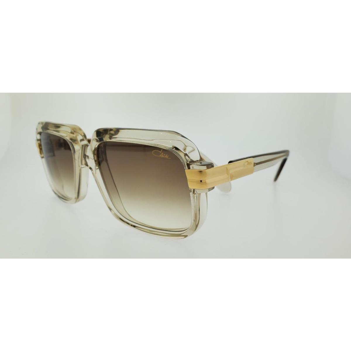 Cazal Sunglasses 607 009 56MM Gold Crystal Frame with Light Brown Gradient Lense