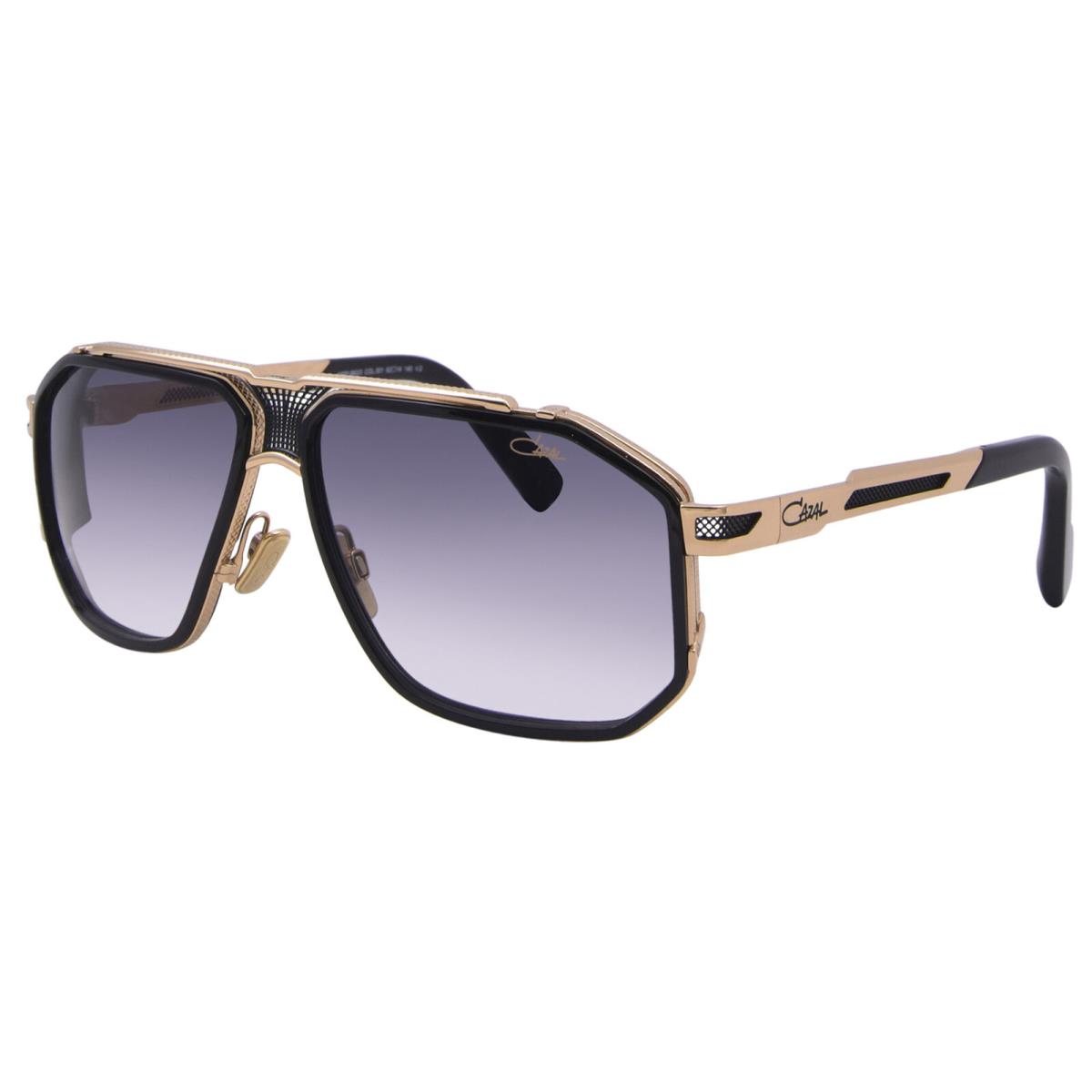 Cazal 683 003 Sunglasses Men`s Black/gold/grey Gradient Pilot 62mm