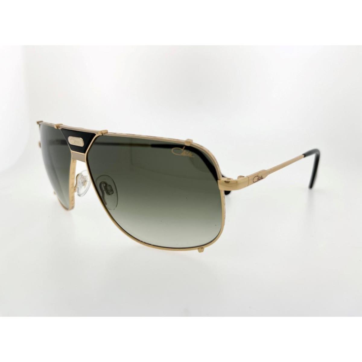 Cazal Sunglasses 994 004 63MM Gold Frame with Green Gradient Lenses