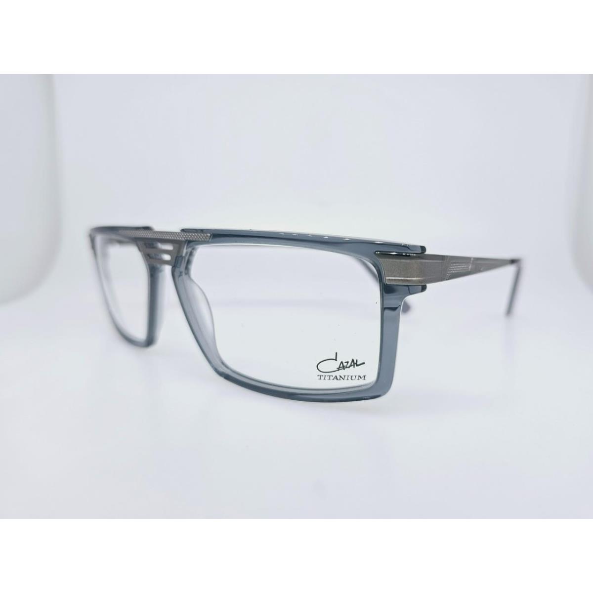 Cazal Prescription 6031 003 58MM Grey Transparent Frame with Clear Demo Lenses