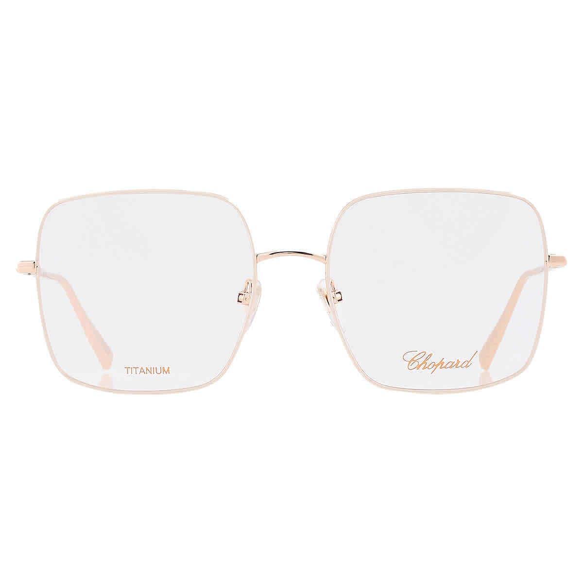 Chopard Demo Square Ladies Eyeglasses VCHF49M 02AM 55 VCHF49M 02AM 55