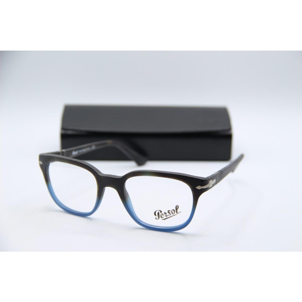 Persol 3093-V 9026 Black Blue Eyeglasses W/case 50-20