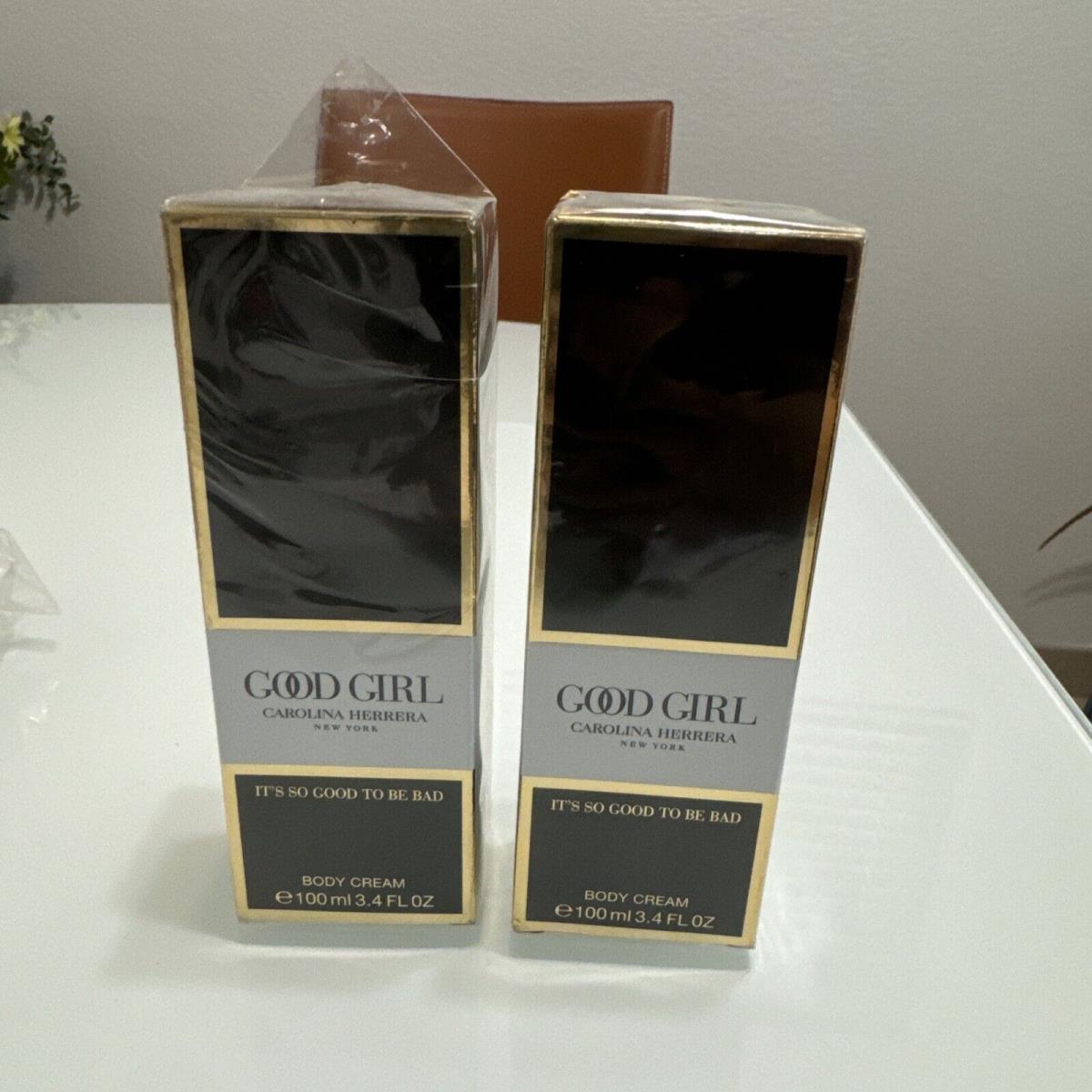 Good Girl Carolina Herrera Body Lotion 3.4 oz Women Perfume Body Cream X2 S1