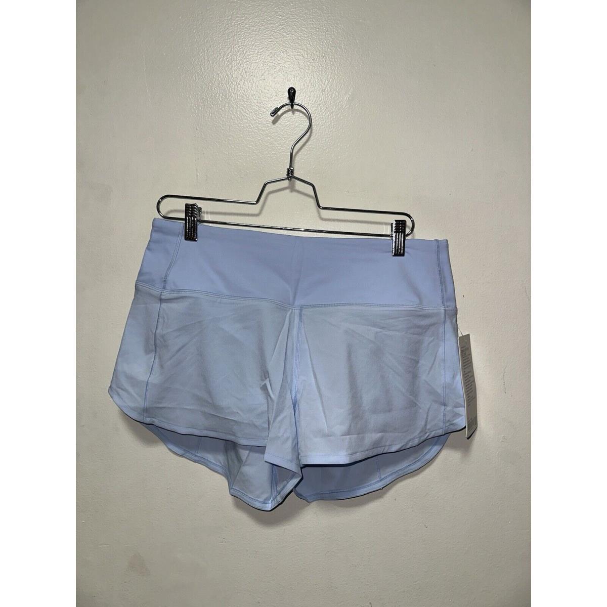 Lululemon Speed Up HR Short 2.5 Lined Size 10 Wndm Windmill Blue