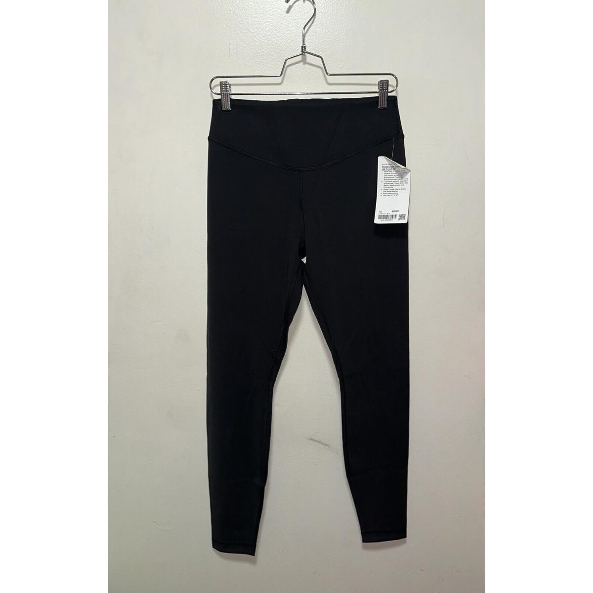 Lululemon Wunder Under Smoothcover Tight Pockets 28 Black Sz 10