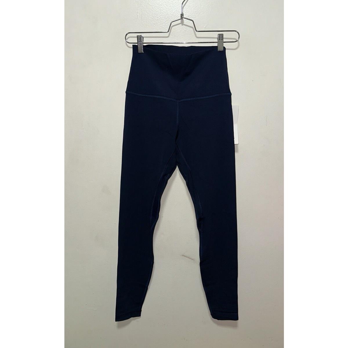 Lululemon Align Shr Nulu Long Pant 28 Size 8 True Navy Fitted Leggings