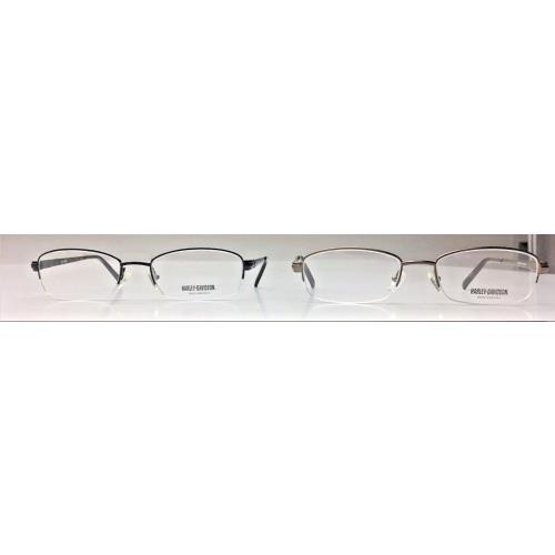 Harley Davidson Unisex Large Metal Rimless Frames HD399 Rxable Two Color Choises