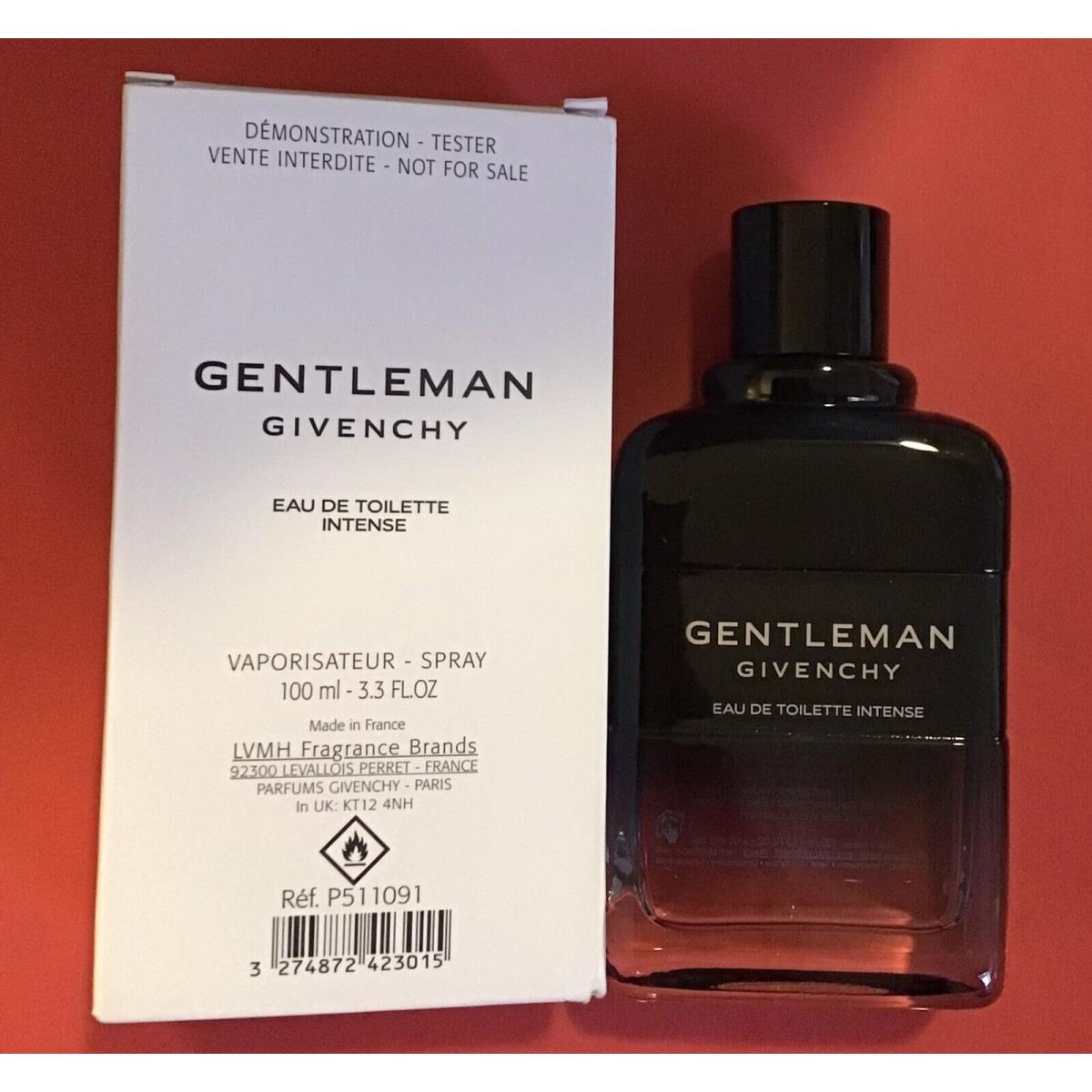 Gentleman Givenchy Intense Men`s Eau de Toilette Intense Spray 3.3 Oz. 100 ml