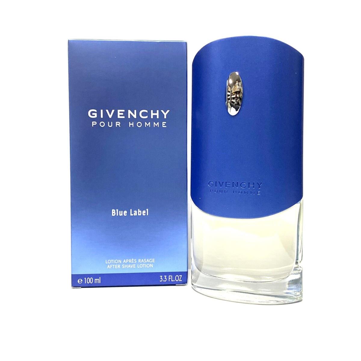 Givenchy Pour Homme Blue Label After Shave Lotion Men 3.3oz Splash Vintage BL32