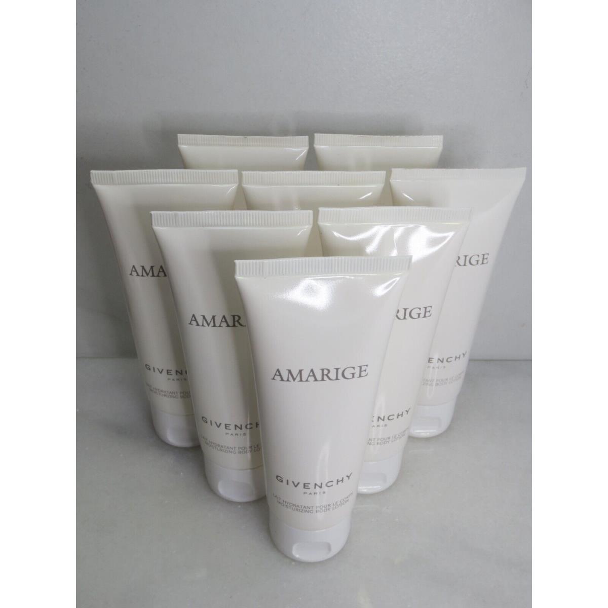 Givenchy Paris Amarige Moisturizing Body Lotion 2.5 OZ Lot OF 8