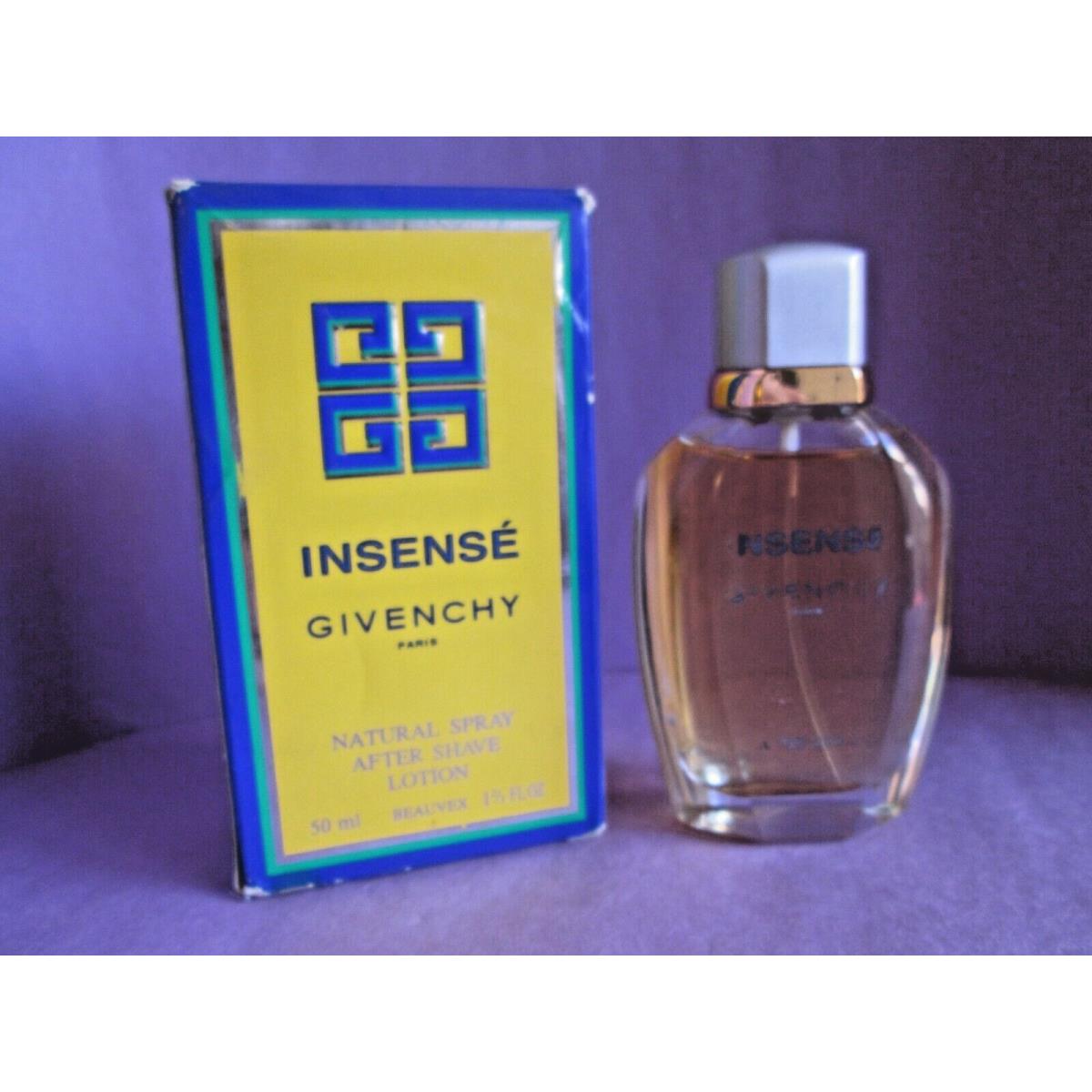 Insense Givenchy Vintage After Shave Lotion Spray 50 ml 1 2/3 oz Worn Box