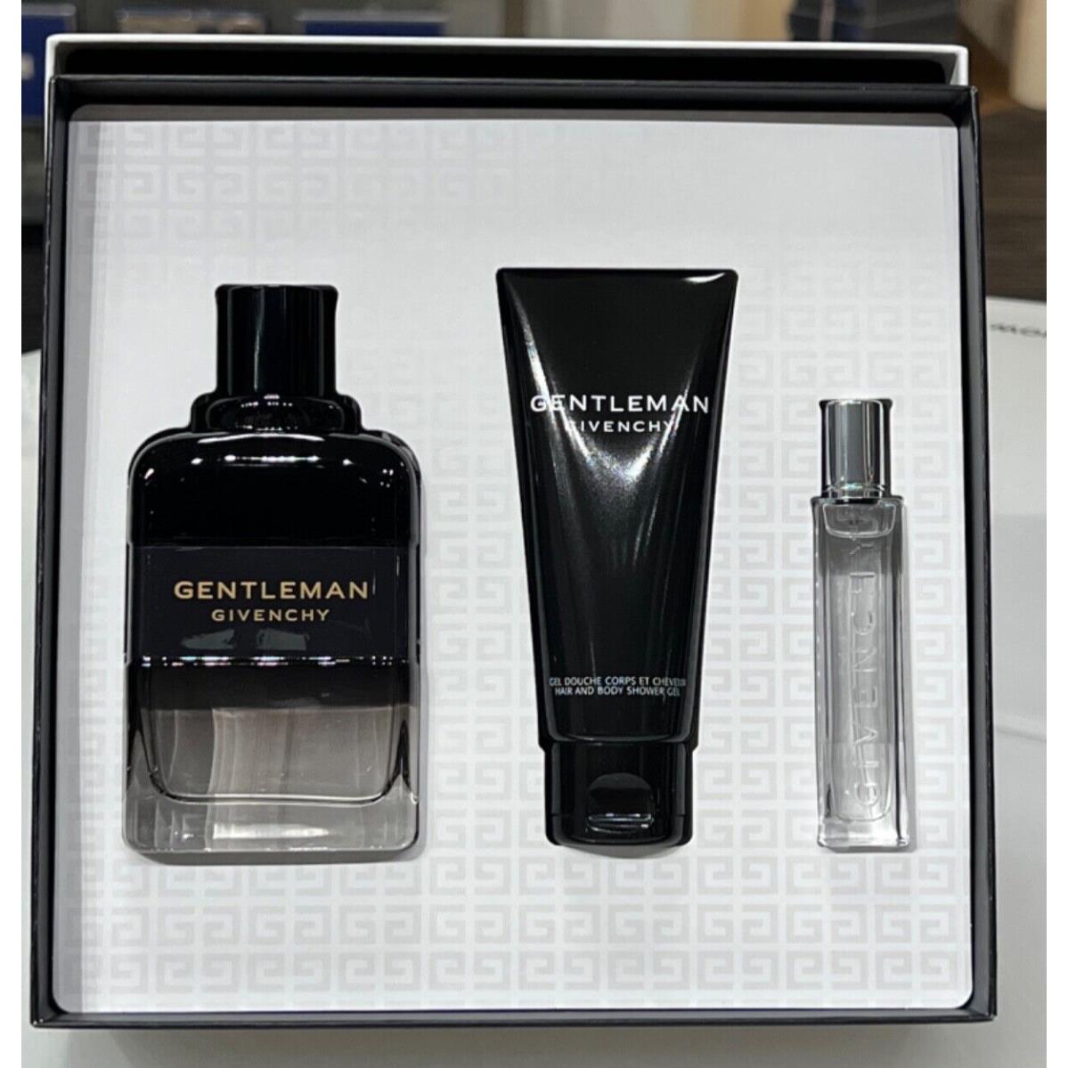 Gentleman Givenchy Boisee 3.3 Oz 100ml Spray Eau de Parfum Men- 3 Pcs Gift Set