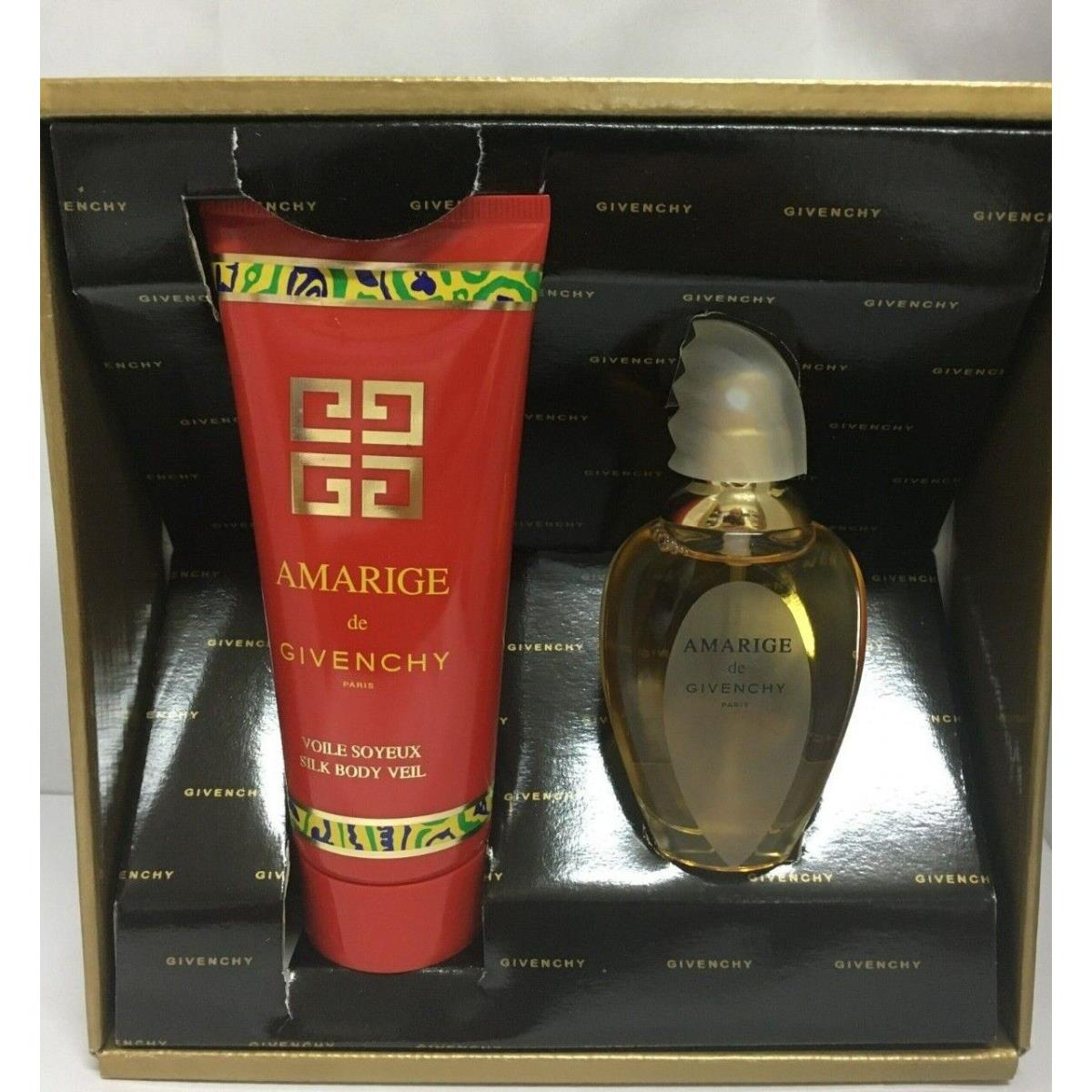 Amarige by Givenchy Edt 1.0 Oz + Silk Body Veil 3.3 For Women Vintage