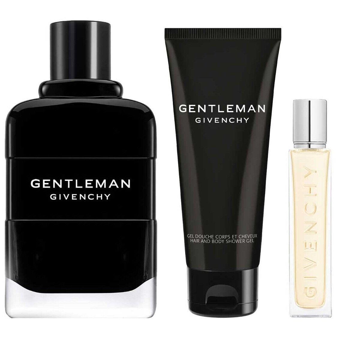 Gentleman by Givenchy Gift Set Mens - 3.4 oz Edp 2.5oz Shower Gel + 0.42oz Edp