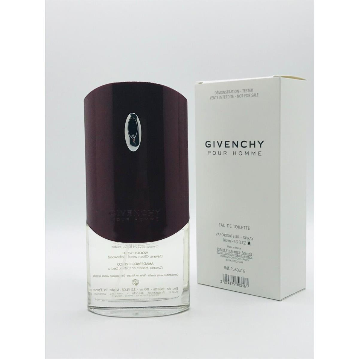 Givenchy Pour Homme Men Cologne Spray 3.3 oz Box As Shown