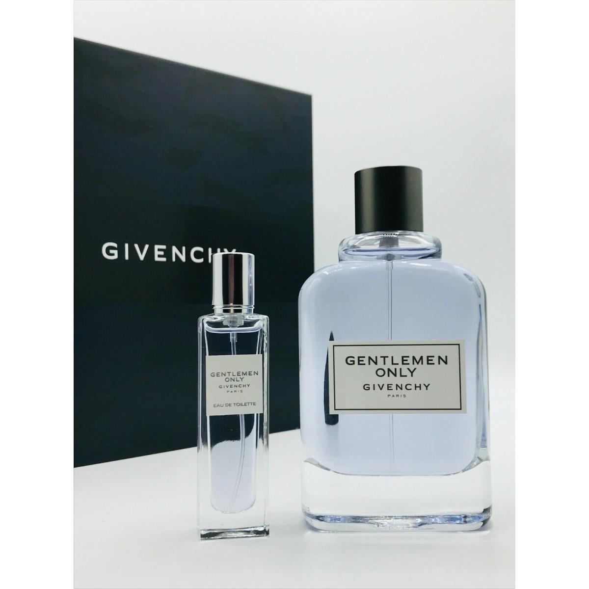 Givenchy Gentlemen Only Men 2pc Set Cologne Spray 3.3 oz Travel Sprayl .5 oz