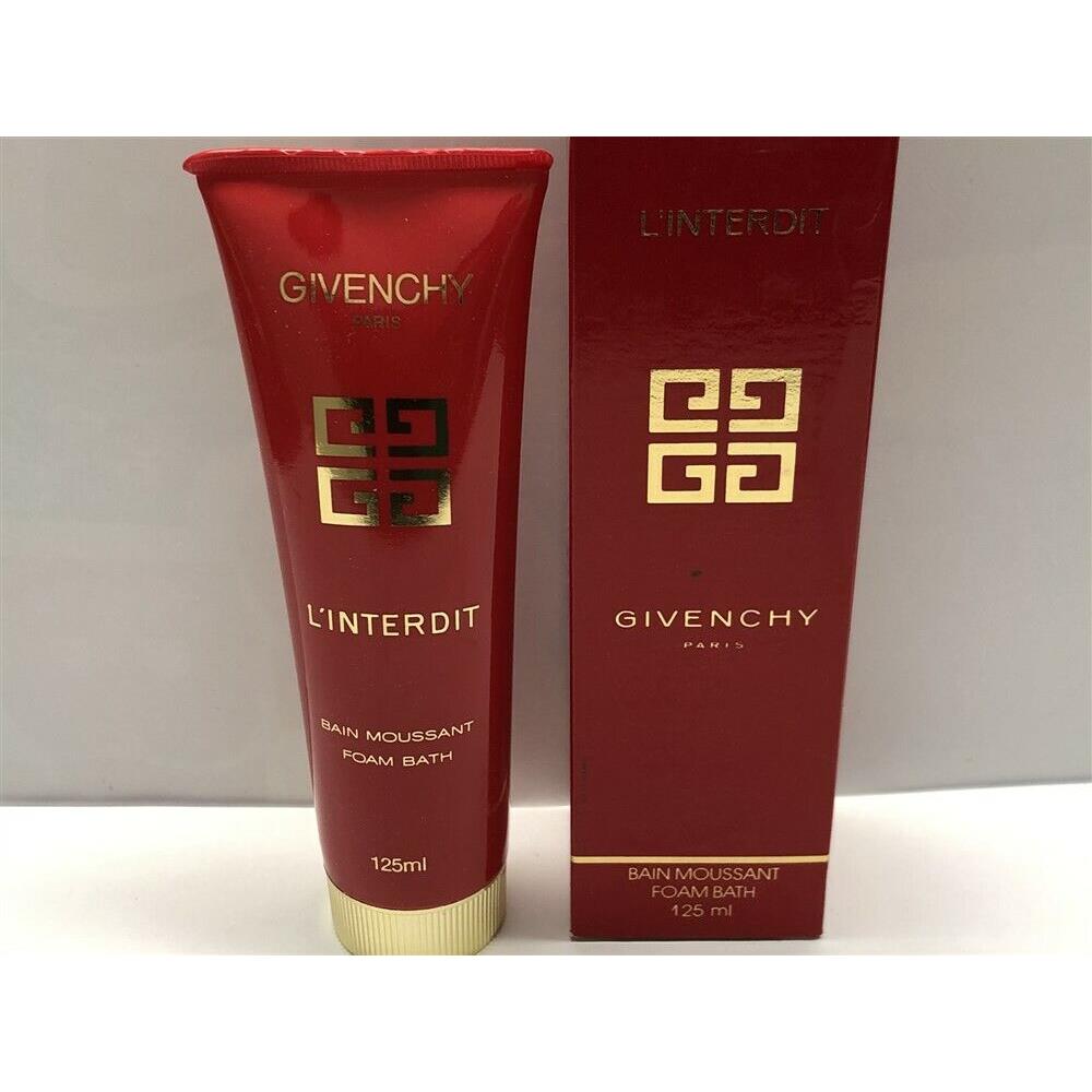 L`interdit Givenchy 4.2 oz/125 ml Foam Bath Bain Moussant Classic Formula