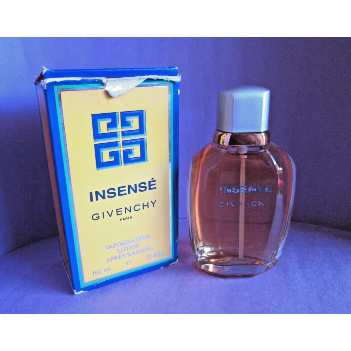 Insense Givenchy Vintage After Shave Lotion Spray 100 ml 3 1/3 oz Worn Box