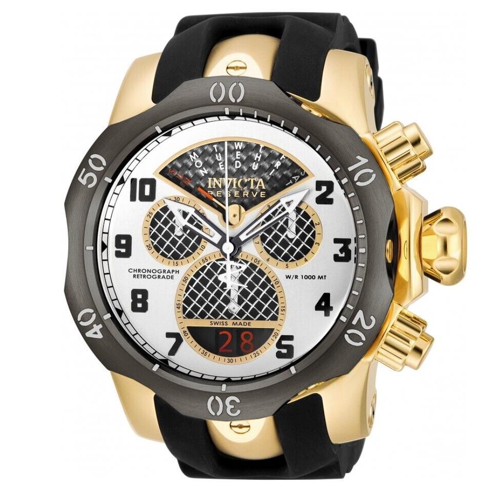 Invicta Reserve Venom Men`s 54mm Cage Dial Swiss Made Chronograph Watch 16311