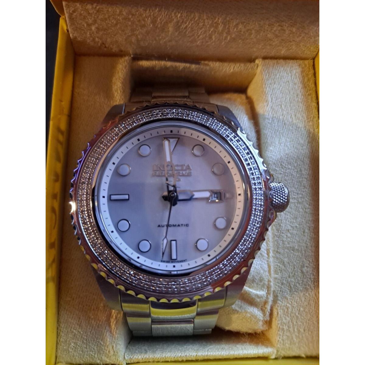 Invicta Reserve Pro Diver 29857 Automatic with Mother of Pearl Selitta SW200